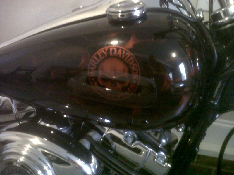 ghosted flames on tank