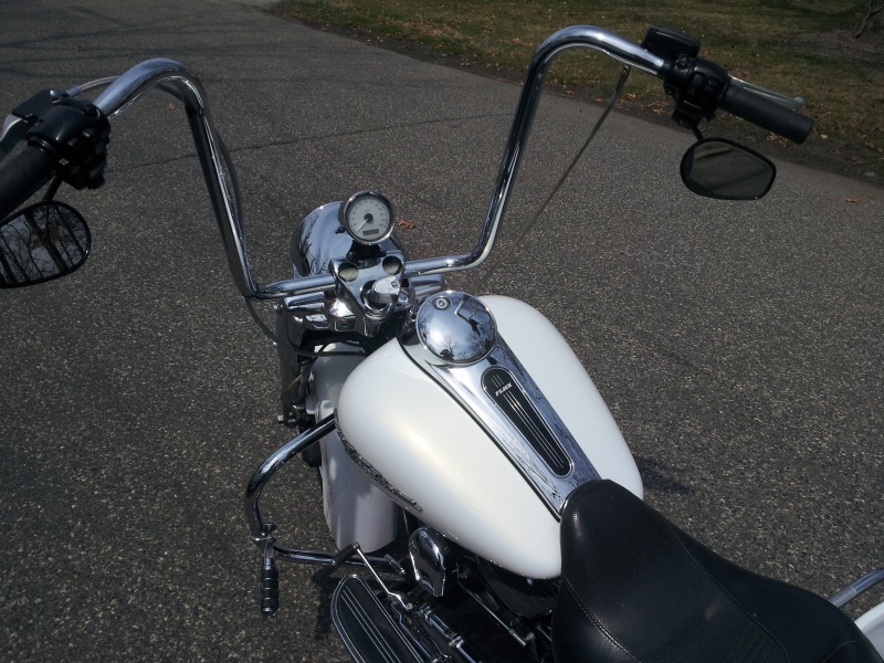 Above handle bars