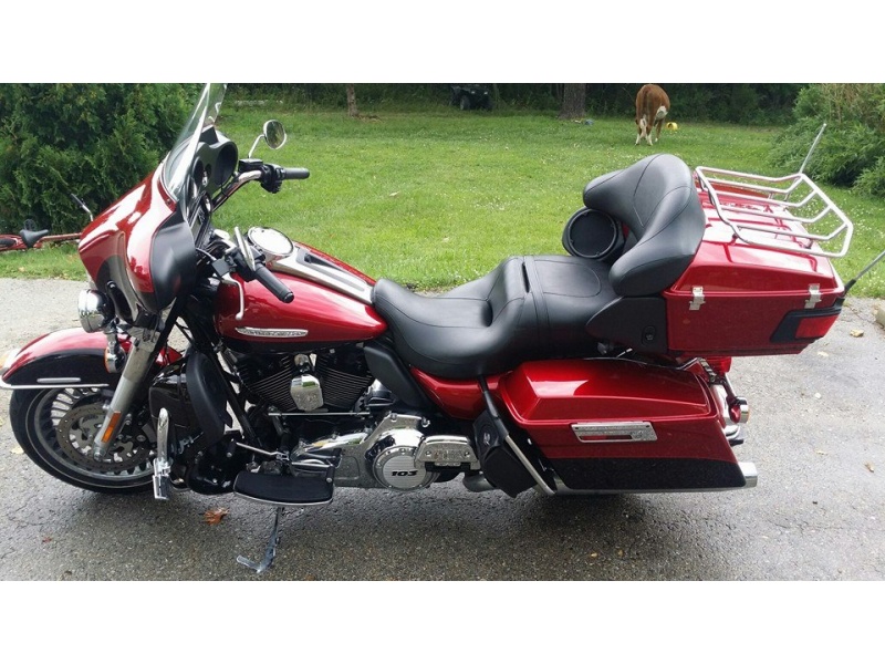 metallic red and black