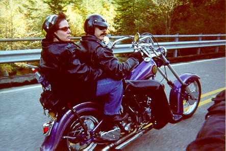 Riding along Washougal River Washington